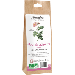 Boutons de rose de Damas bio