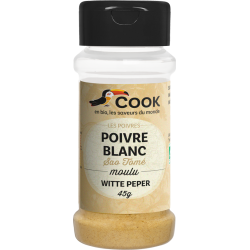 Poivre blanc moulu bio