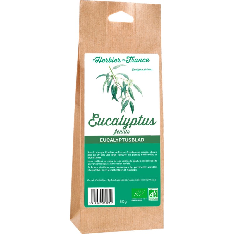 Tisane Eucalyptus feuille 100 GRS - France Herboristerie