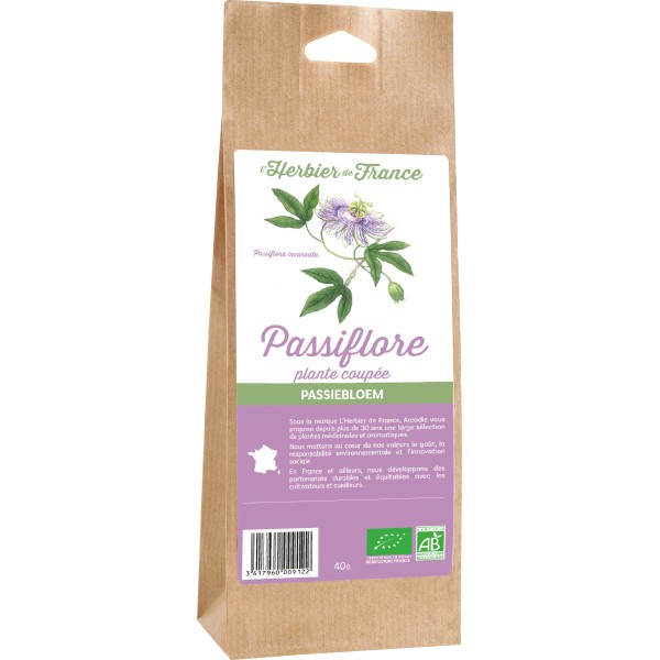 Tisane bio passiflore- herboristerie - agriculture France