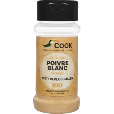 Poivre blanc moulu bio