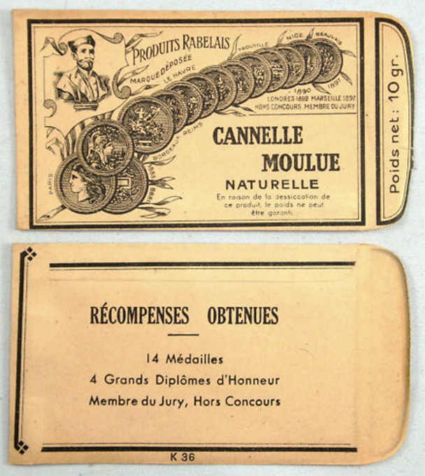 Ancien sachet cannelle