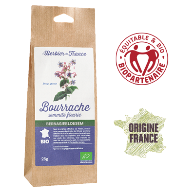 Bourrache L'Herbier De France Bio Equitable Biopartenaire Origine France
