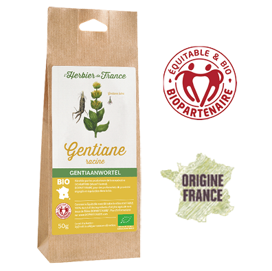 Gentiane L'Herbier De France Bio Equitable Biopartenaire Origine France