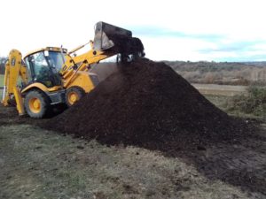 Retournement tas Retournement compost arcadie