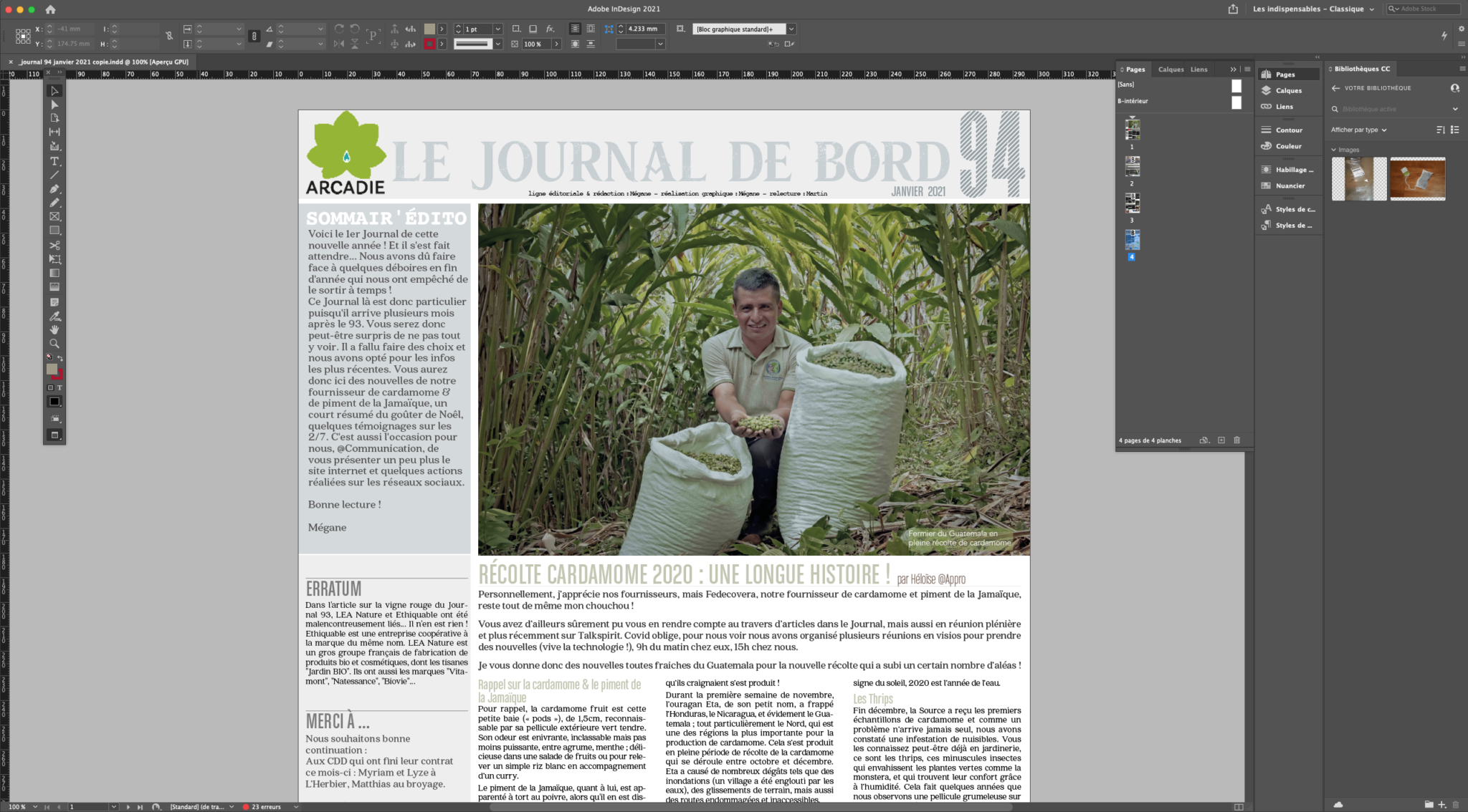 Mise en page du Journal Mise en page du Journal interne