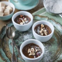 panna cotta noisette et café