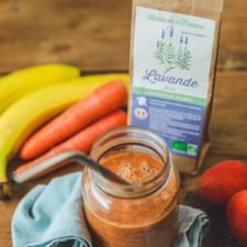 smoothie carotte abricot lavande