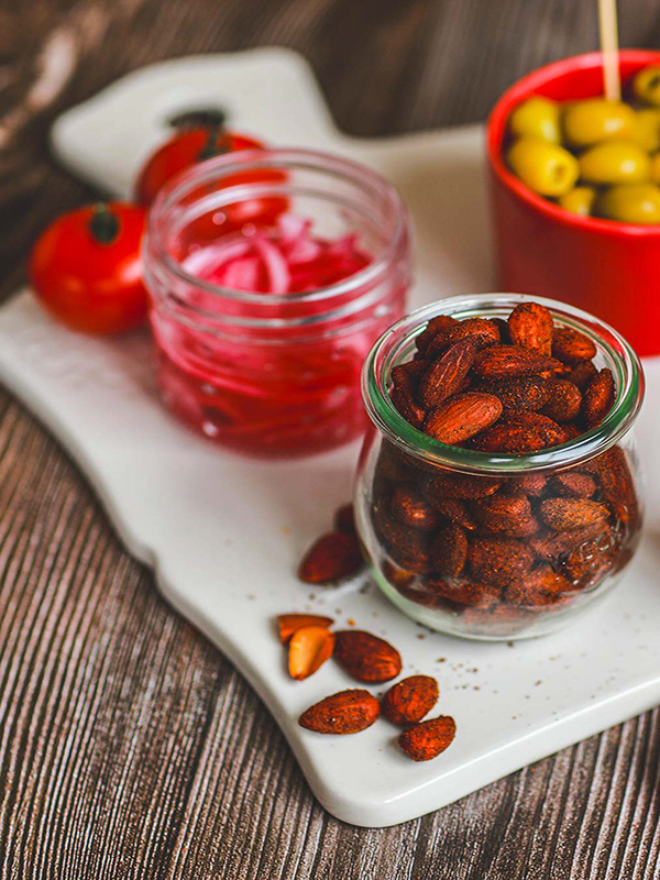 Amandes grillées & salées et même un peu fumées…