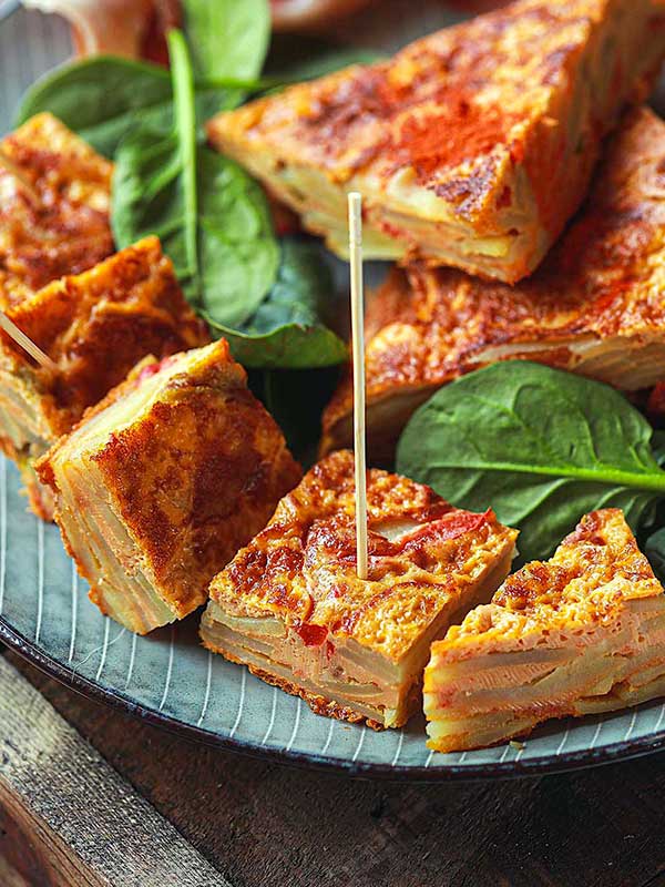 tortilla de pomme de terre au paprika fumé