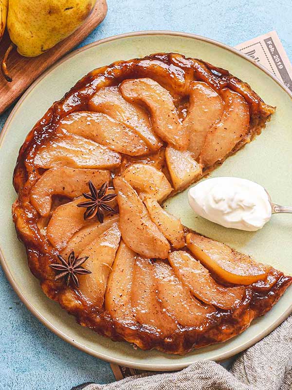 Tarte tatin à la poire et la badiane