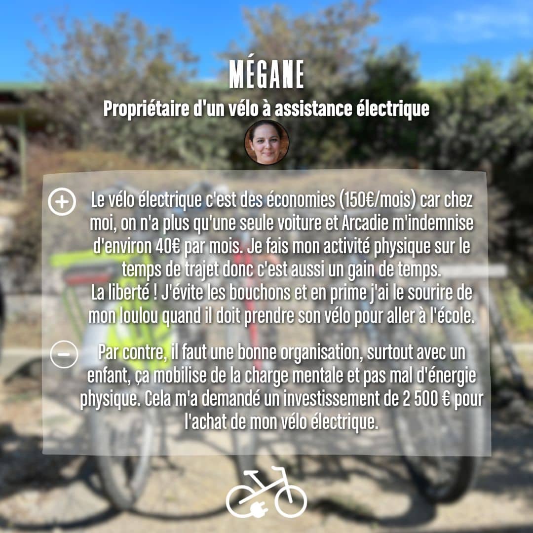 témoignage Mégane mobilité douce - vélo électrique