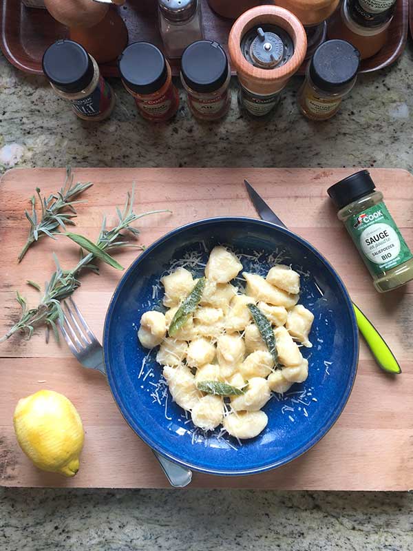 gnocchi au beurre de sauge